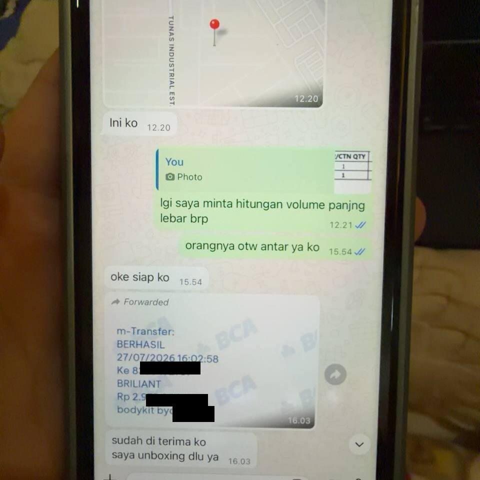 Bukti pengiriman 6